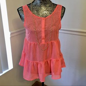Neon pink tunic size XS